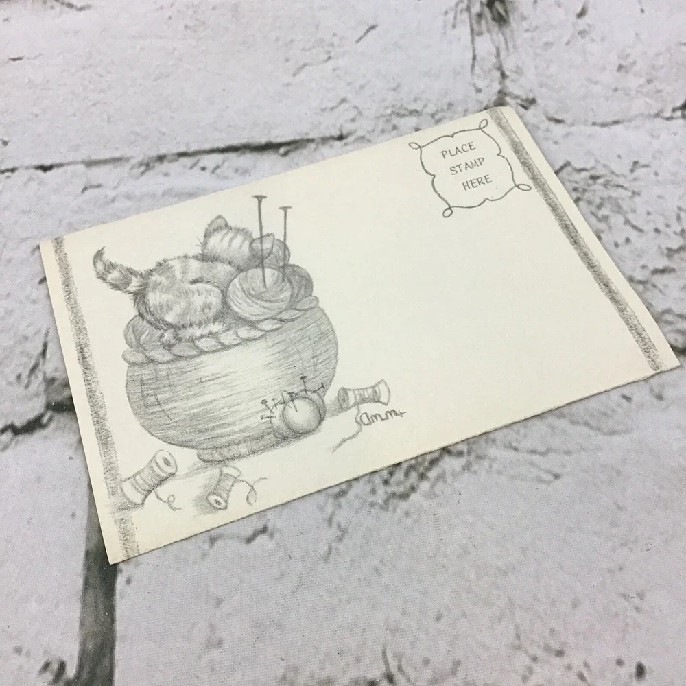 Vintage Fold N Send Notecards Assorted‎ Lot Of 5 Collectible Paper